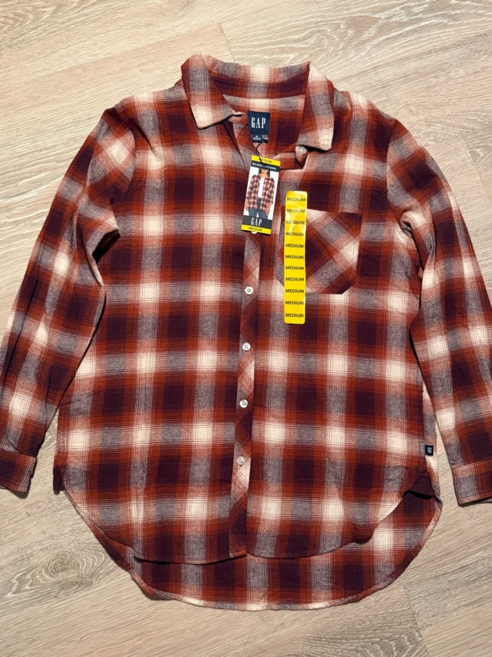 NWT 100% Cotton GAP Relaxed Fit Flannel